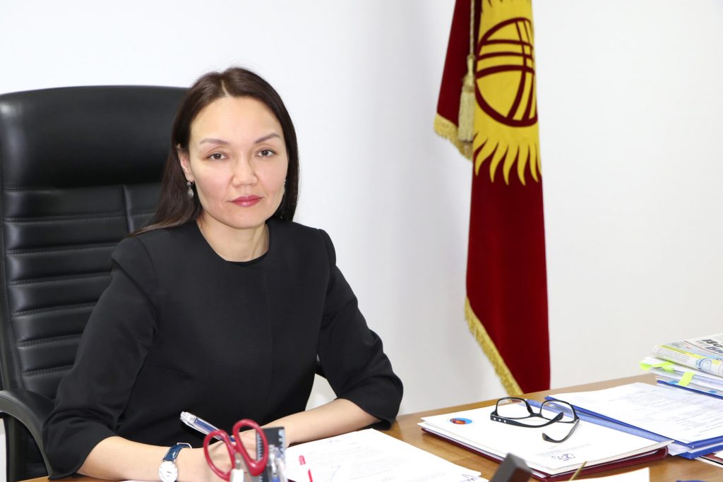 Председатель Кыргызпатента Динара Молдошева. Фото предоставлено пресс-службой ЕАКОП